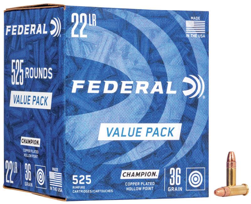 Federal Champion Copper Plated .22LR 36gr 525db/doboz