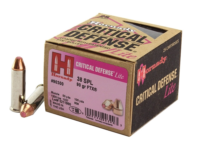 38 Spec. FTX 90 gr Critical Defense Lite
