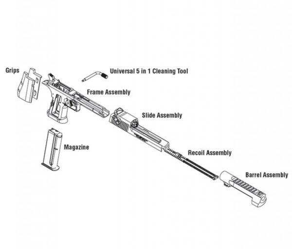 Desert Eagle Mark XIX .50AE 6"