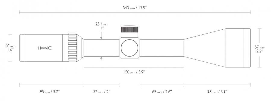 Hawke céltávcső Vantage 3-9x50 30/30