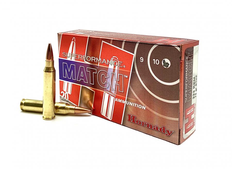 Hornady Superformance Match 223 Rem BTHP 4.9g 75gr